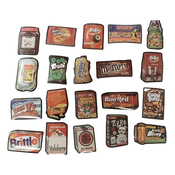 Funny Food Parody Stickers Good Quality Lot of 20 - Picture 1 of 3